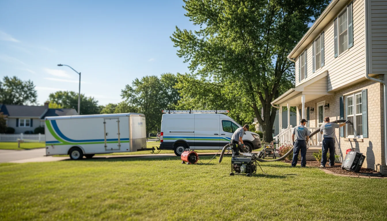 Flooded Basement Restoration And Cleanup With Repair in Davisburg, MI near me